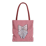 Silver Ribbon Tote Bag