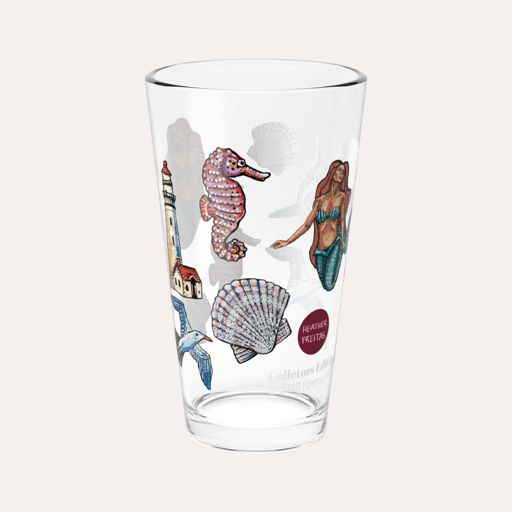 Nautical 16oz Collectors Glass