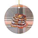 Pancakes Ceramic Ornament