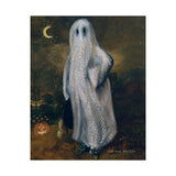 Blue Boy Ghost Paper Print