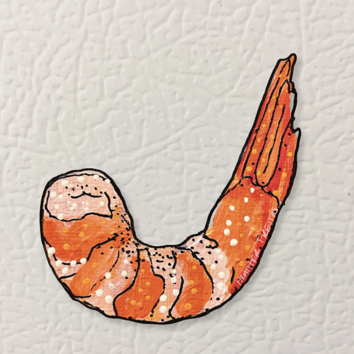 Shrimp Magnet ( Die-Cut )