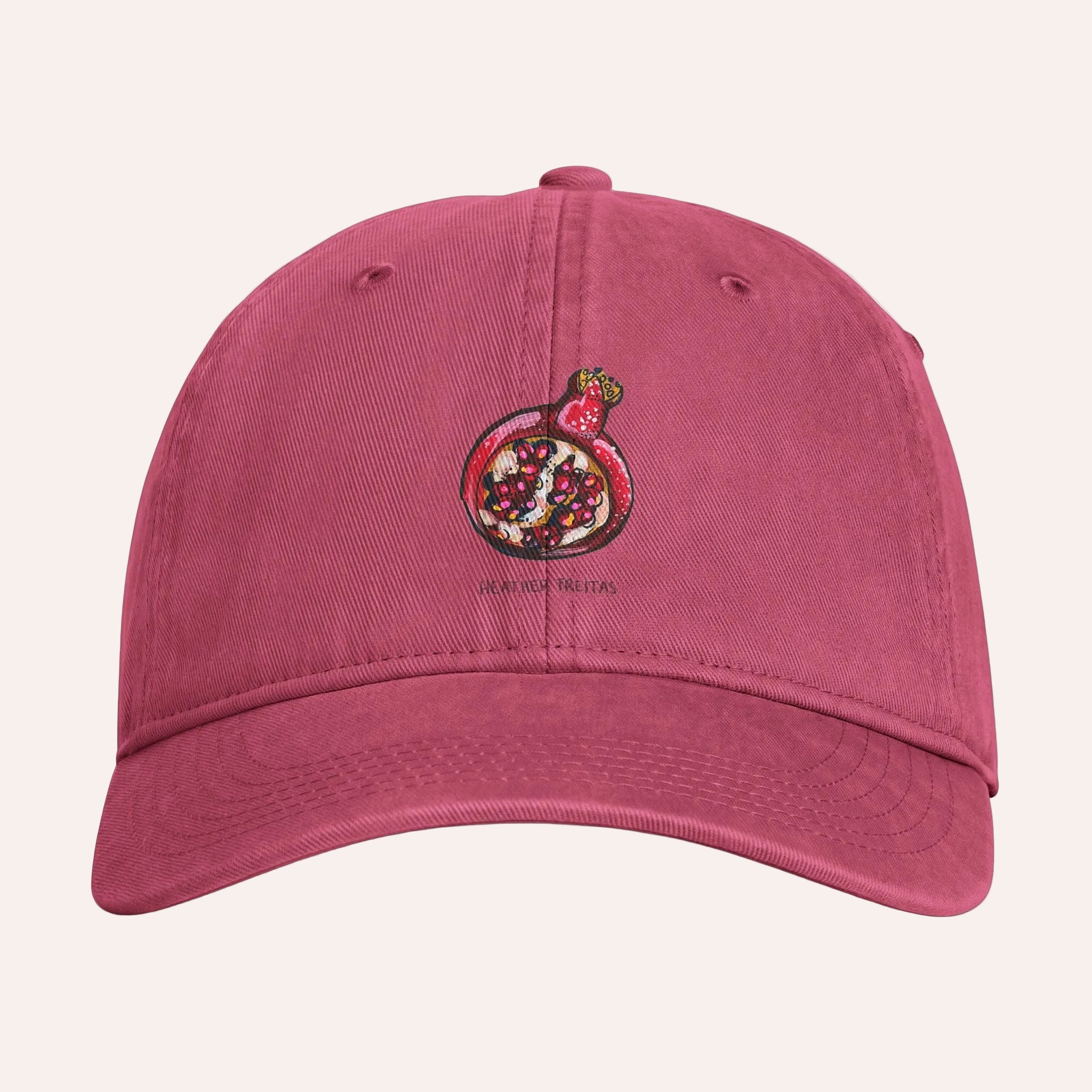 Pomegranate Washed Cap