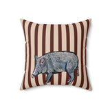 Javelina Velveteen Throw Pillow