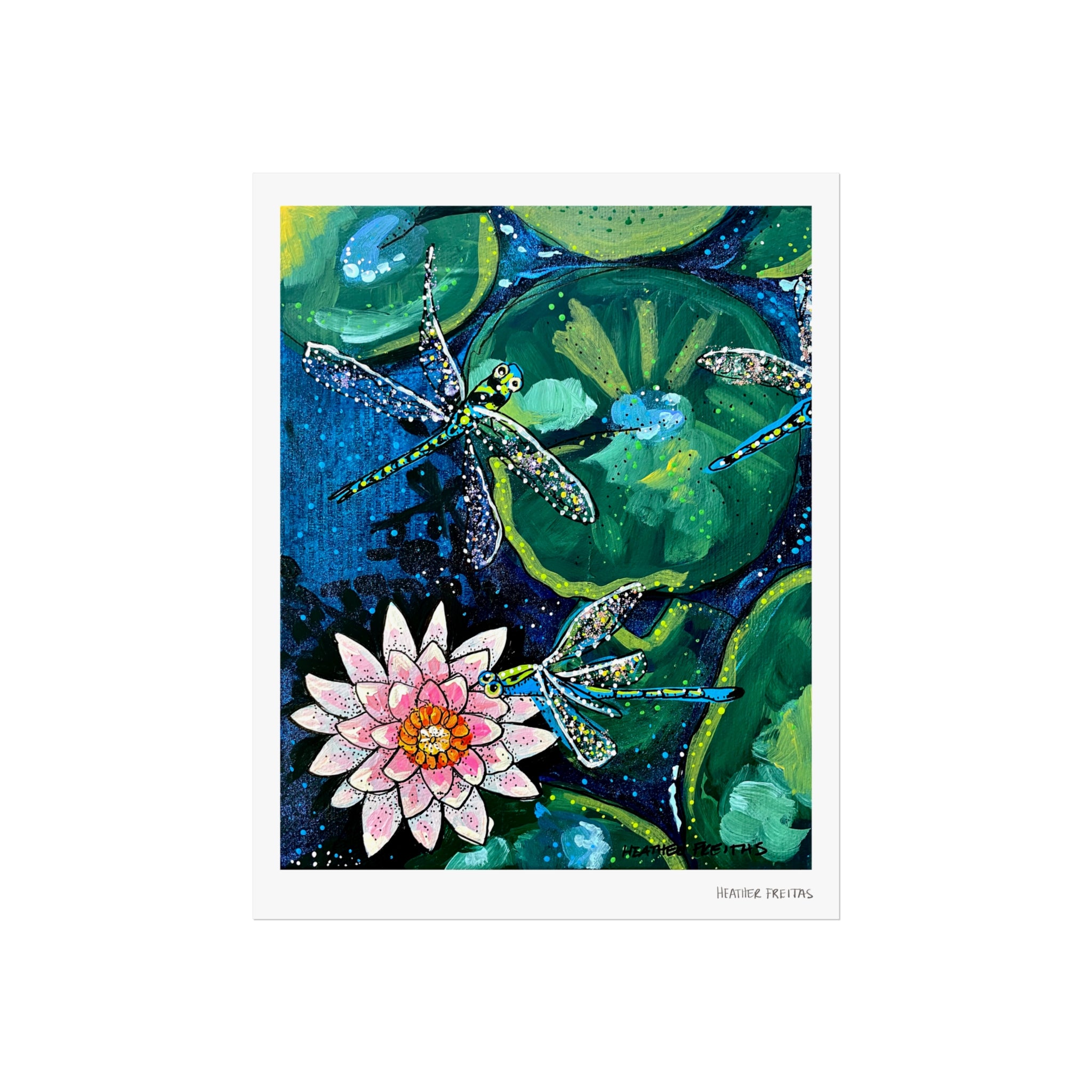 Dragonfly Lily Fine Art Print