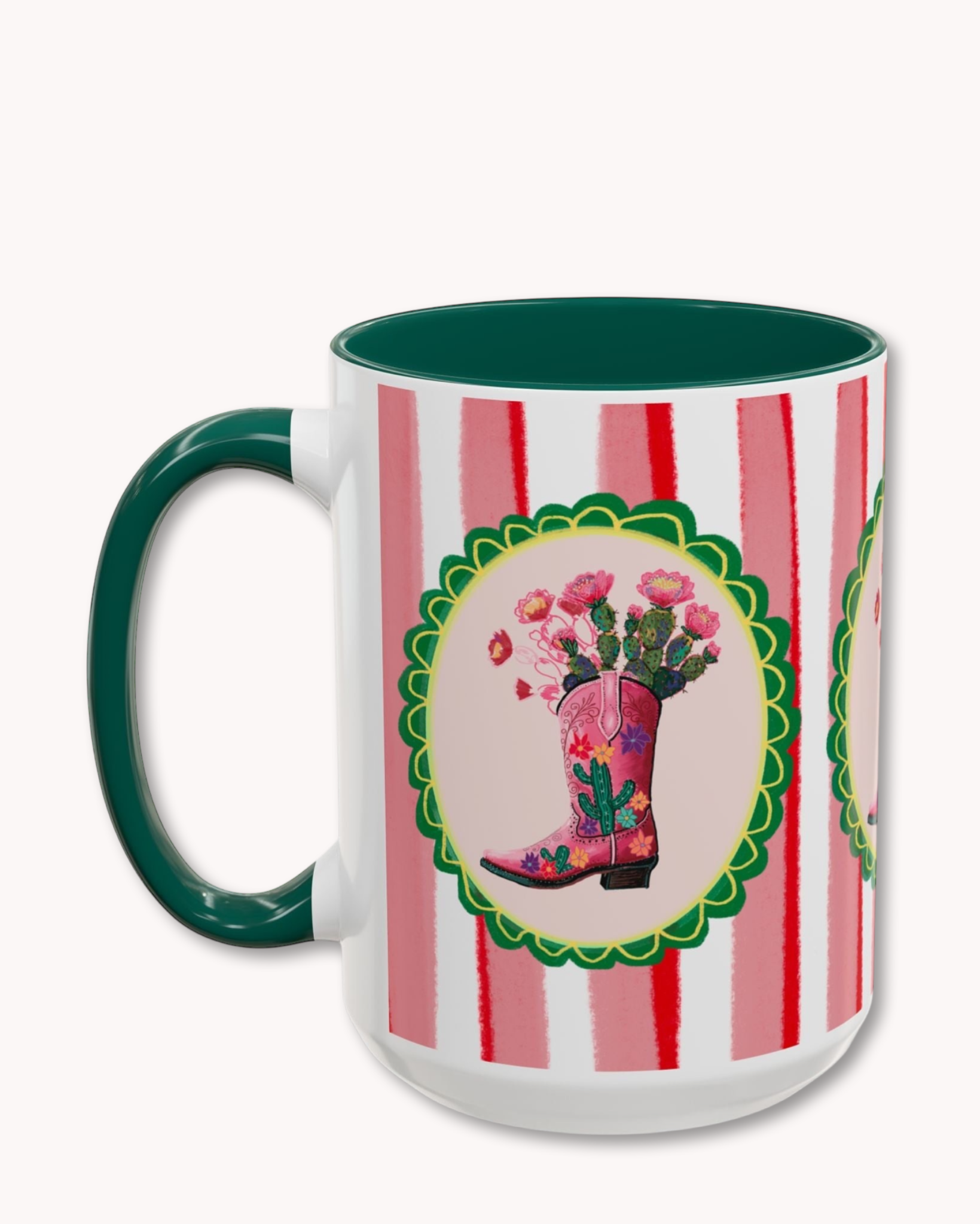 Cowgirl Boot Coffee Mug 15oz