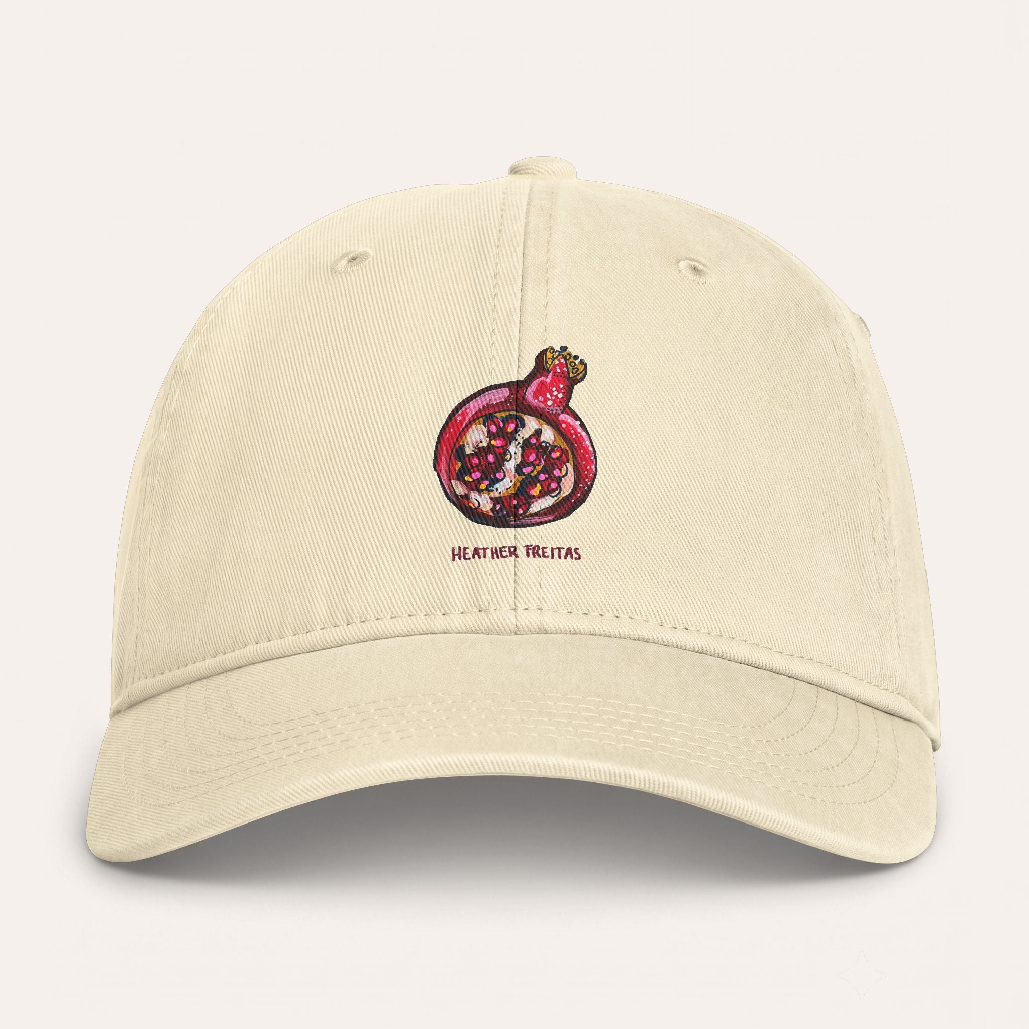 Pomegranate Washed Cotton Cap