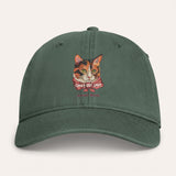 Crazy Cat Lady Washed Cotton Cap