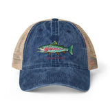 Rainbow Trout Women's Washed Mesh-Back Cap