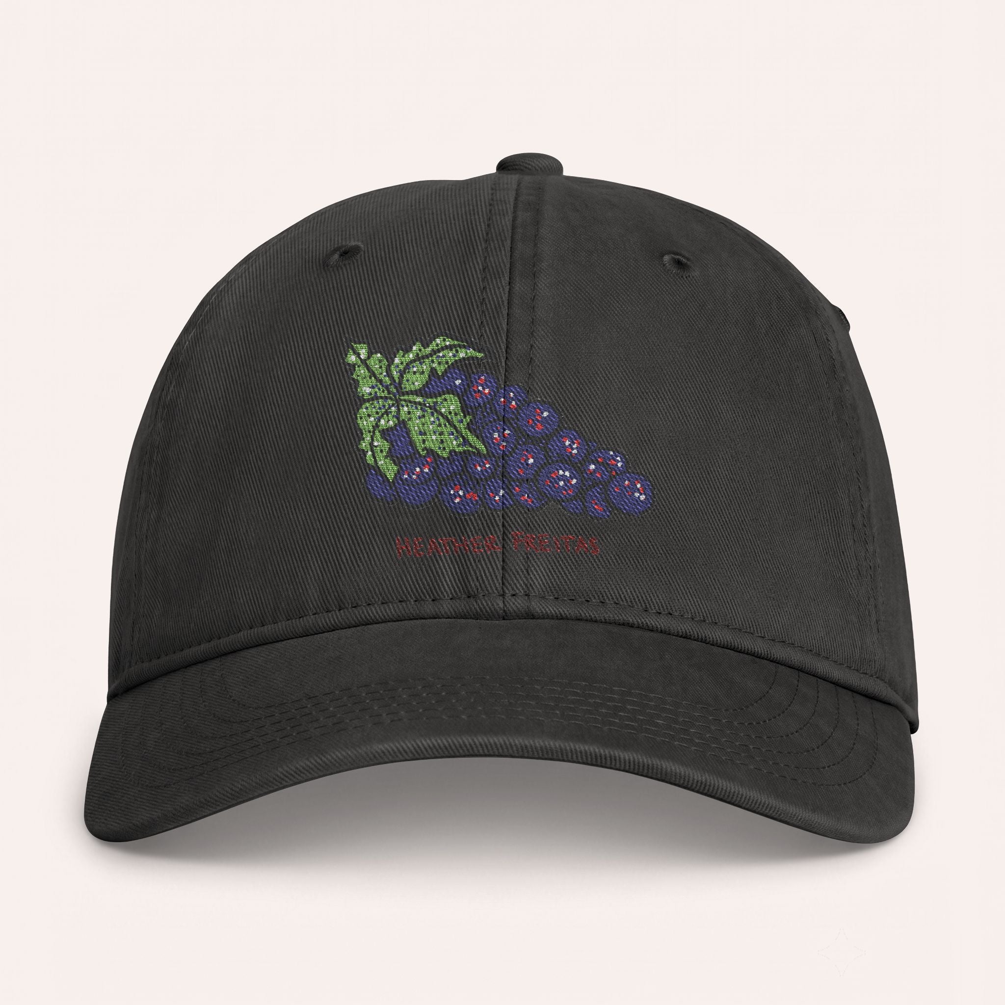 Grapes Embroidered Cap