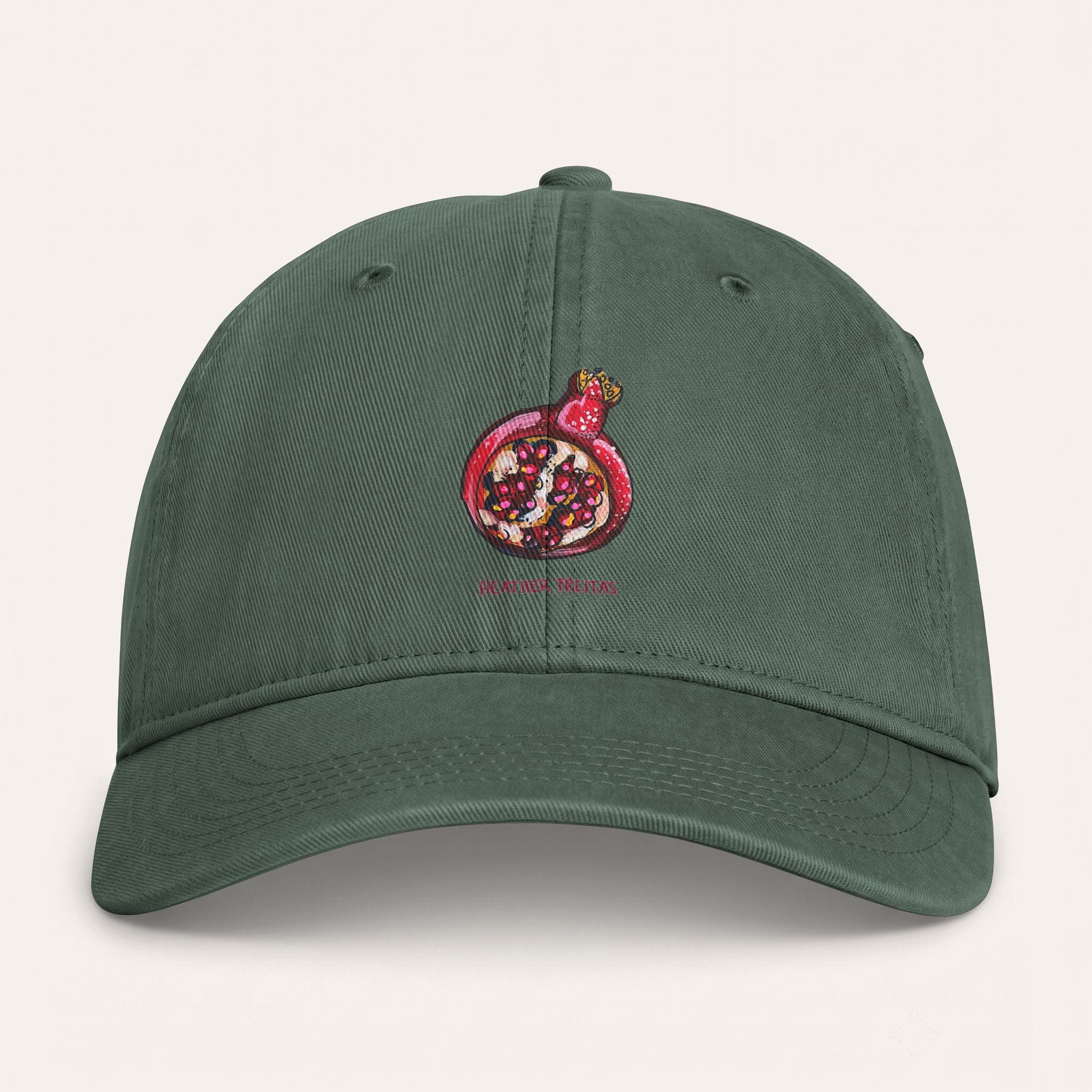Pomegranate Washed Cotton Cap