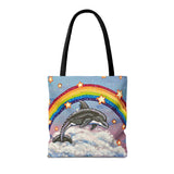Dancing Dolphin Tote Bag