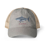 Great White Shark Women's Washed Mesh-Back Cap