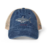 Great White Shark Women's Washed Mesh-Back Cap