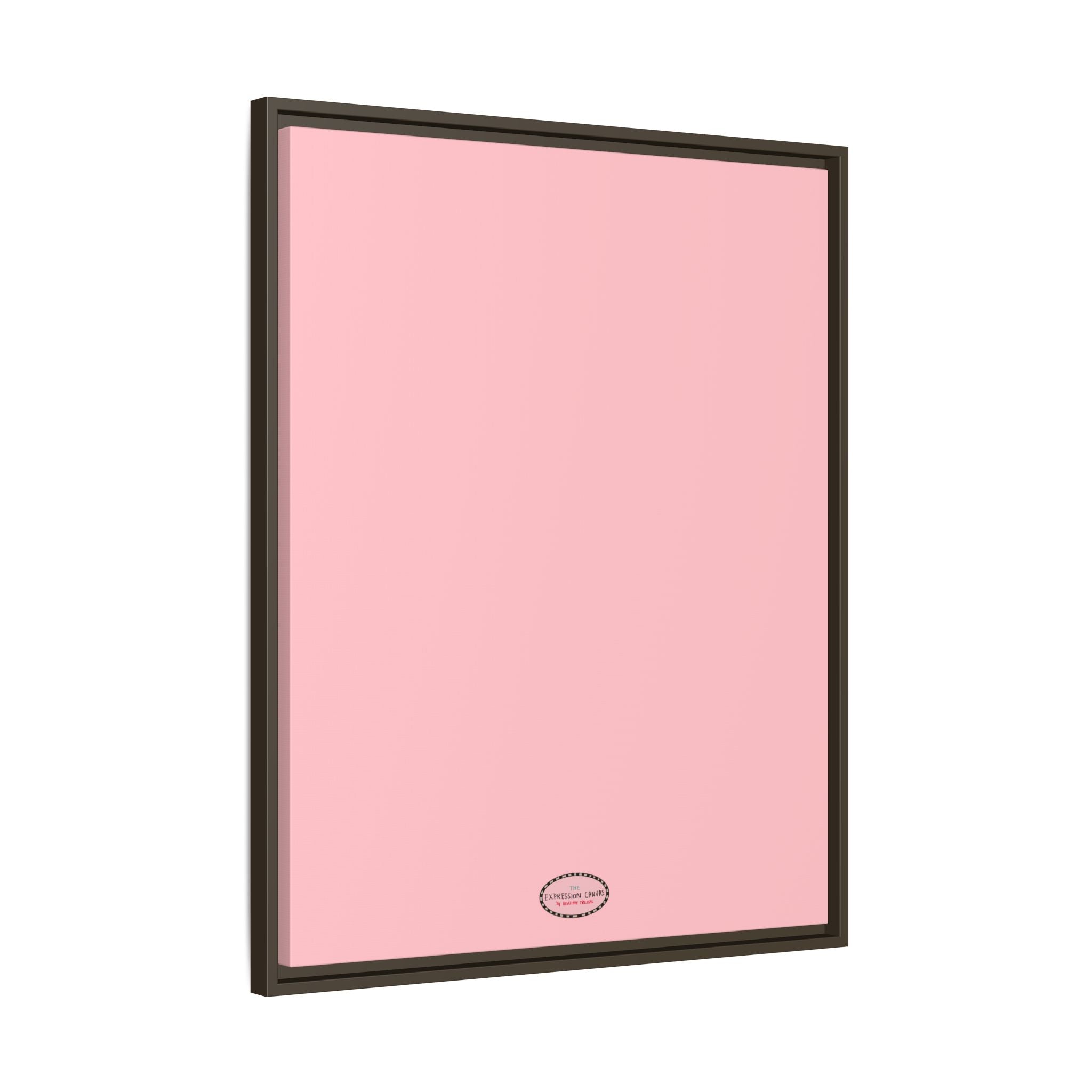 Pink Expressions Framed Canvas Print