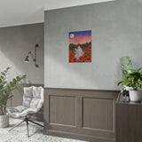 Twilight Sunflower Ghost Art Print