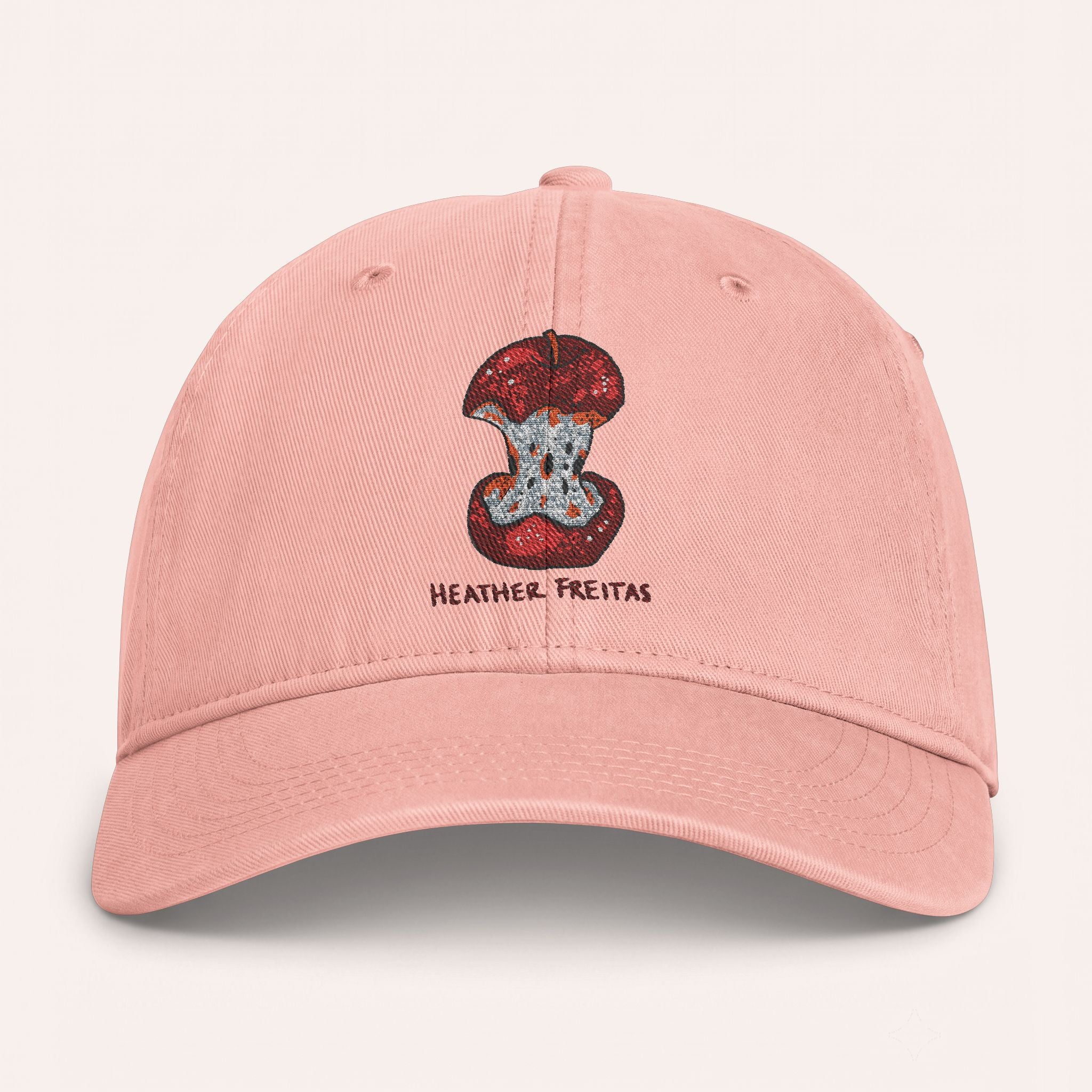Eaten Apple Embroidered Cap
