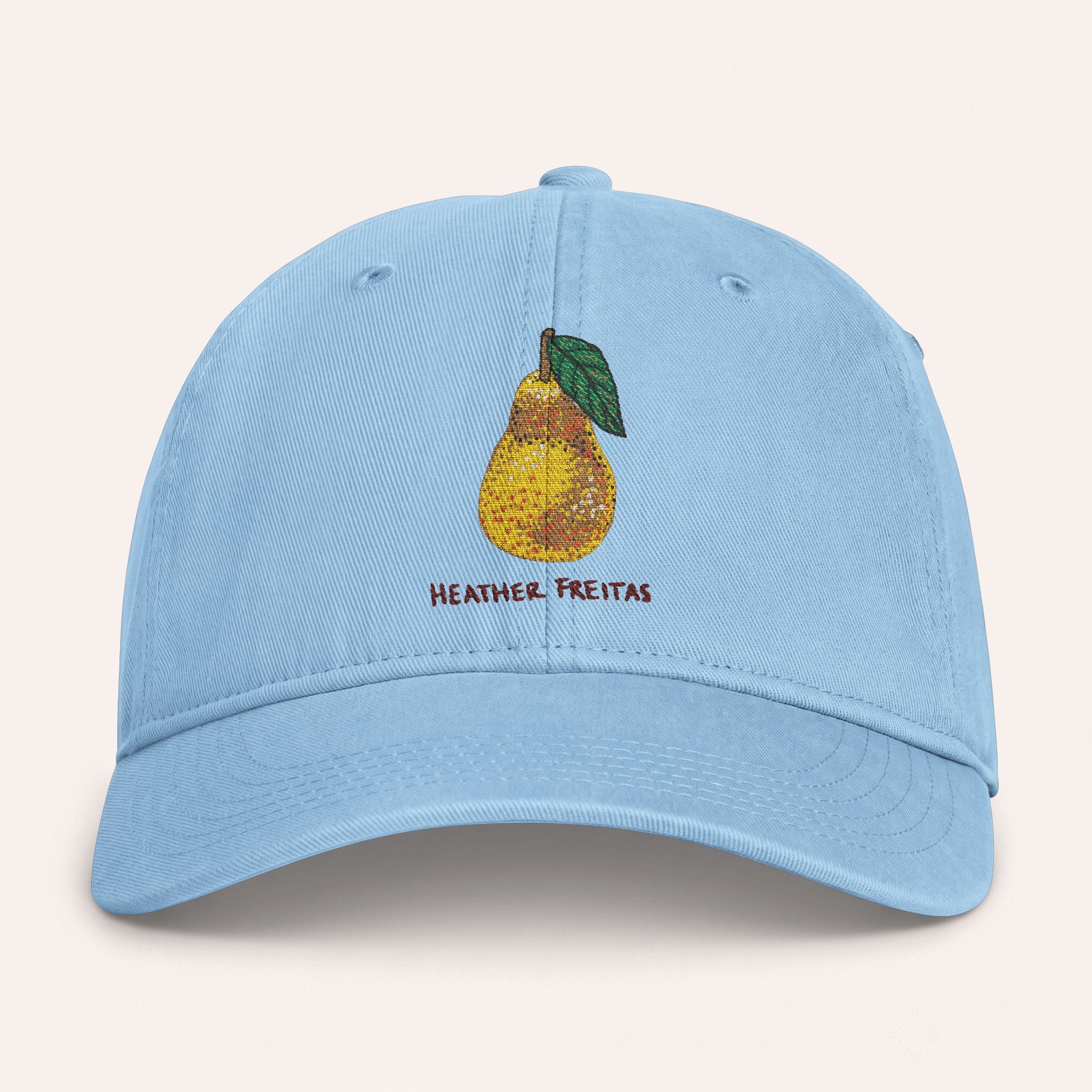 Pear Embroidered Cap