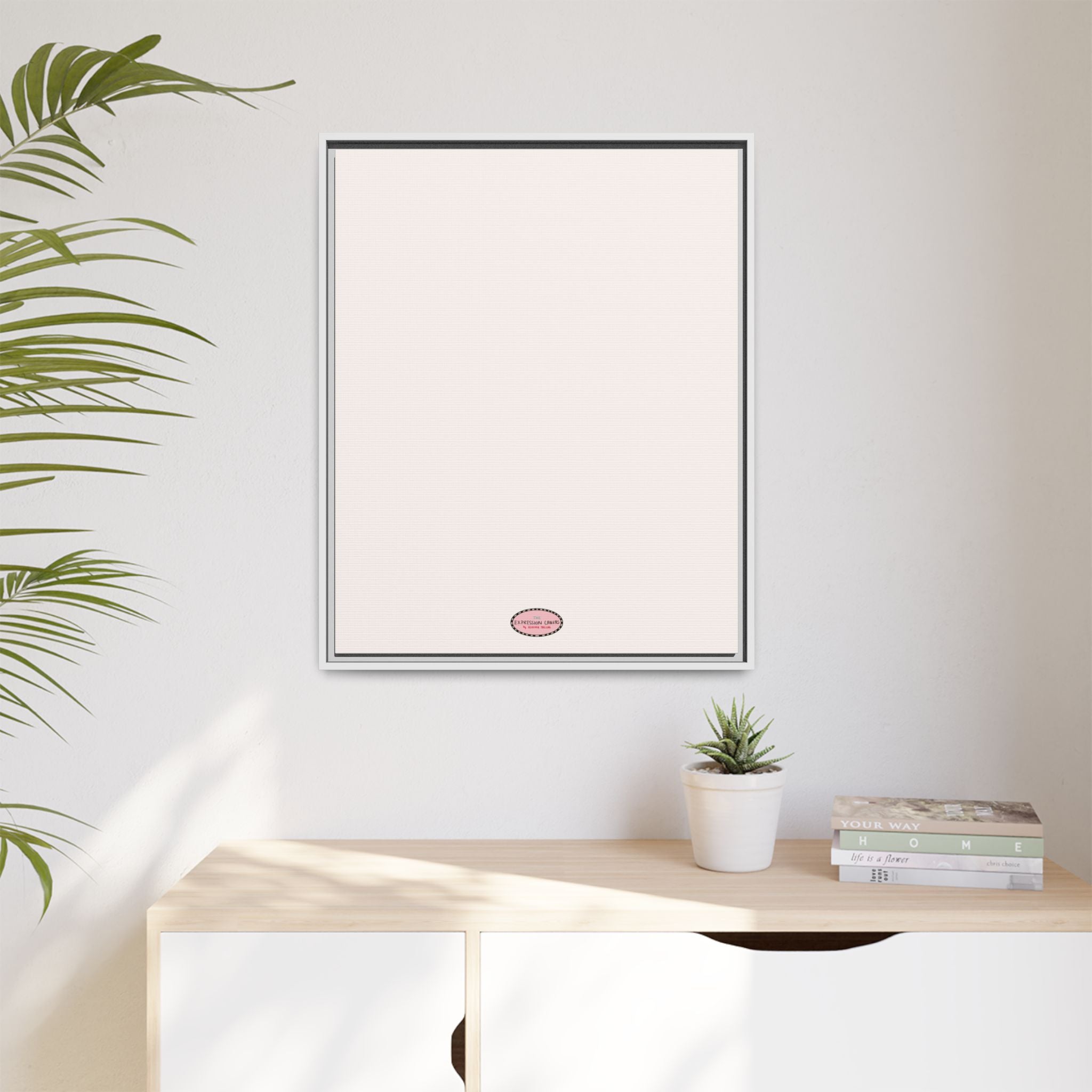 Fog Expressions Framed Canvas Print