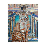 Royal Orange Tabby Castle Cat Art Print
