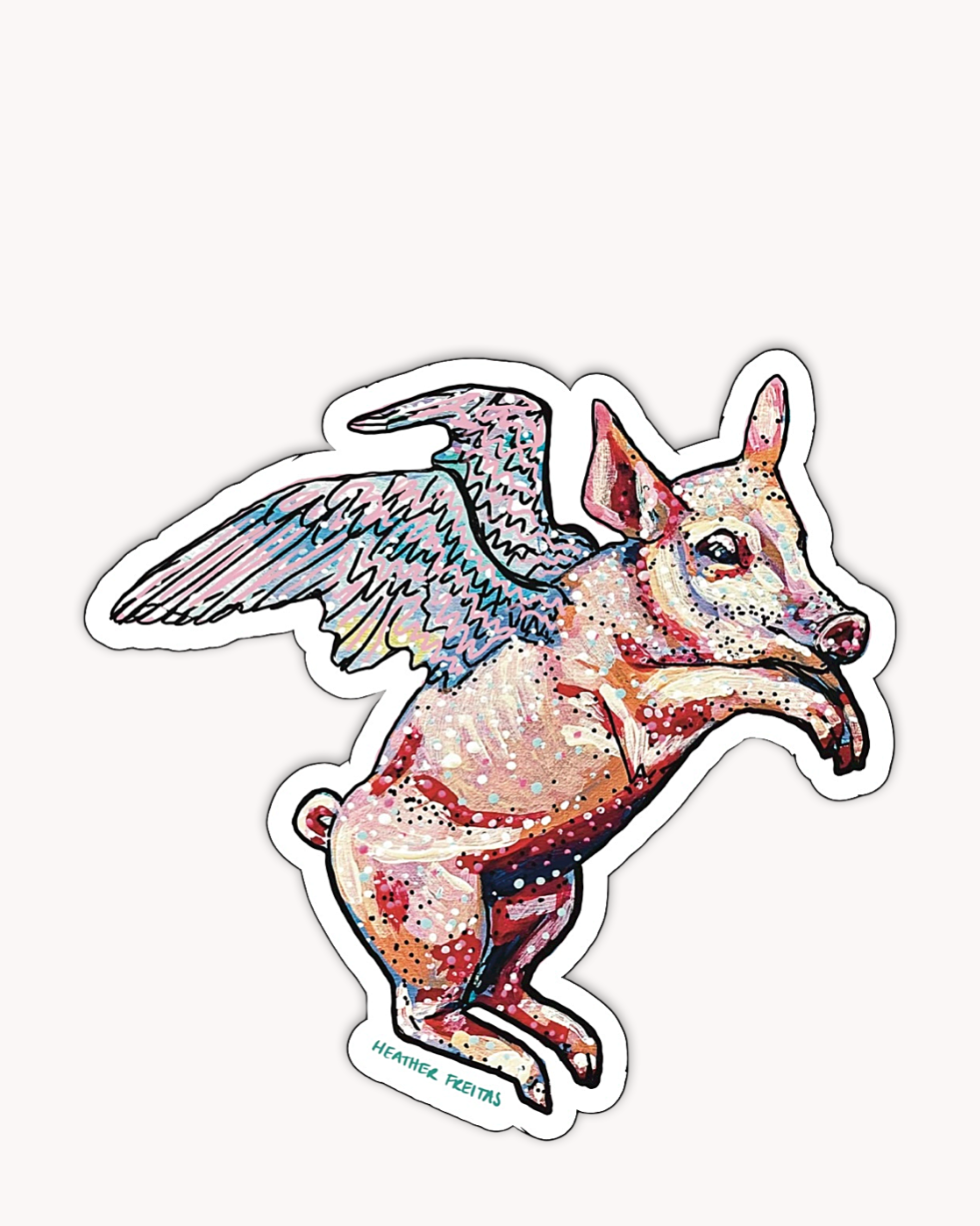 Flying Pig Sticker