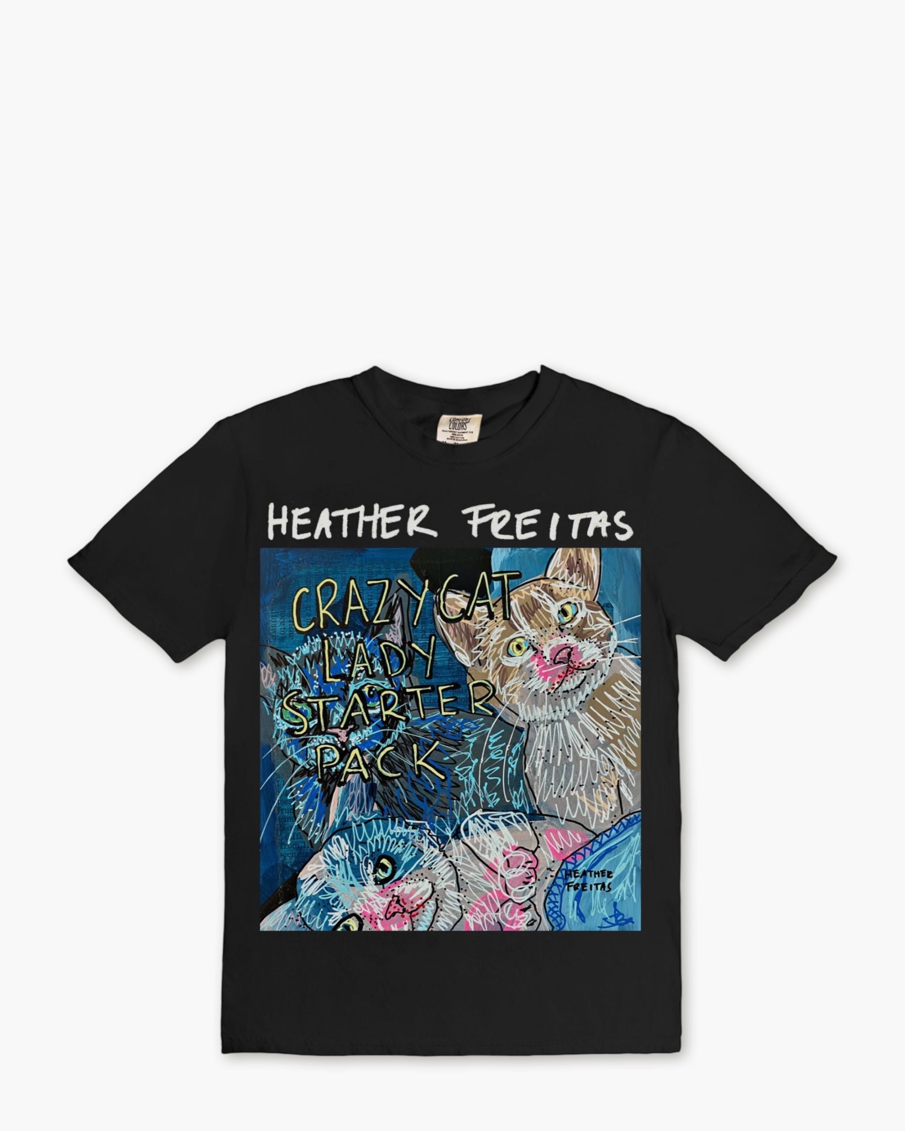 Crazy Cat Lady Starter Pack Tee