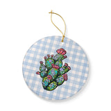 Prickly Pear Ceramic Ornament