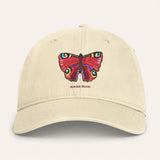 Peacock Butterfly Washed Cotton Cap