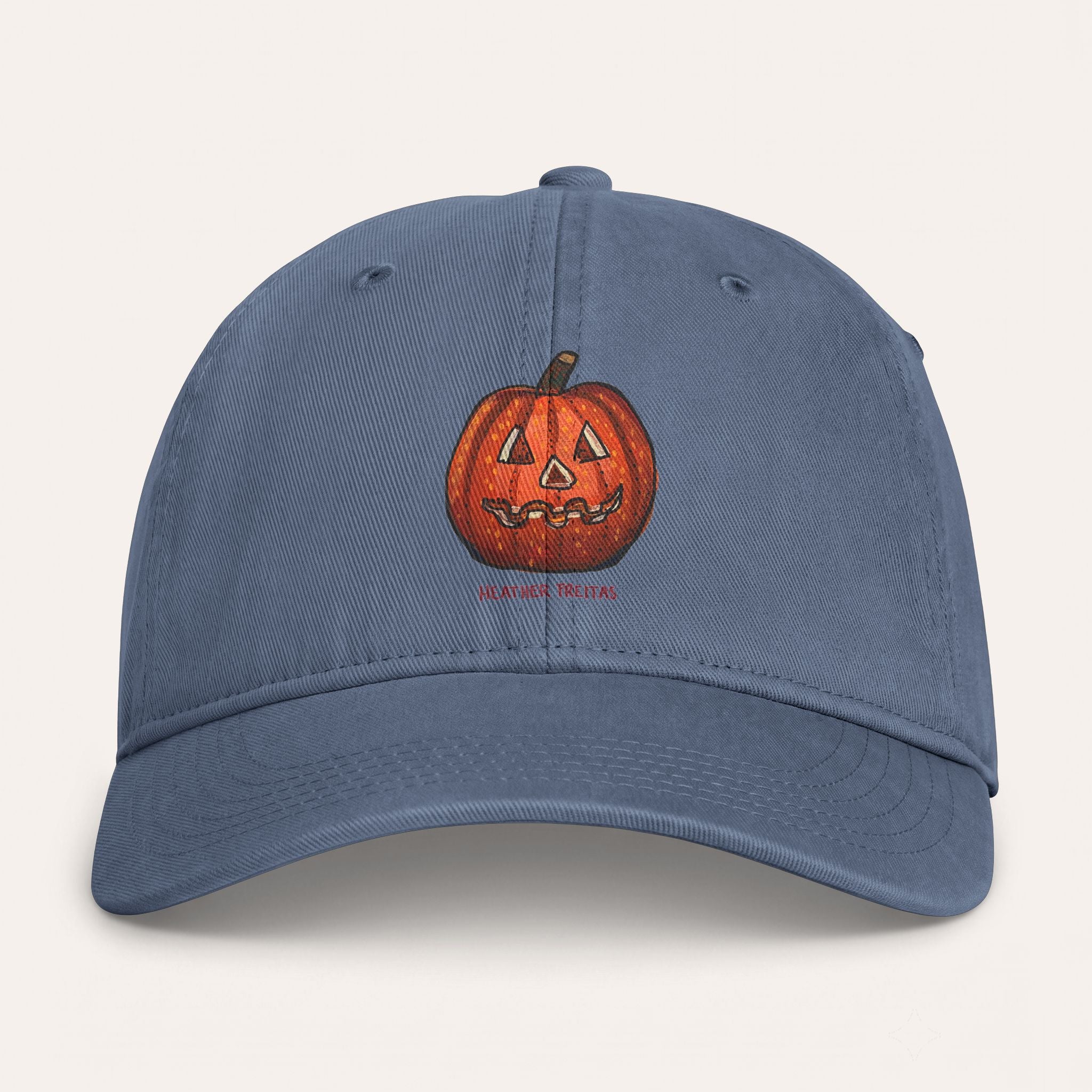 Jack O' Lantern Washed Cotton Cap