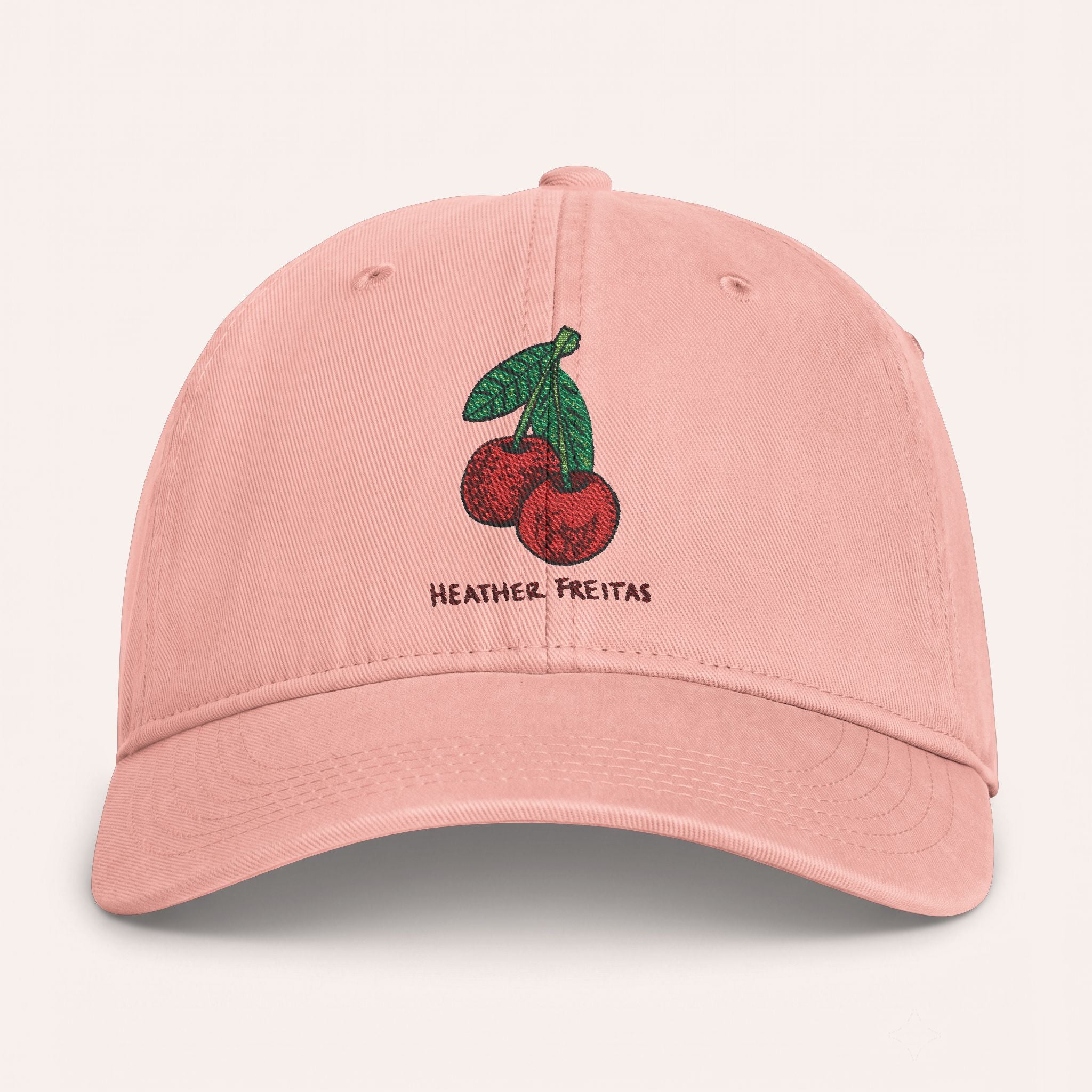 Cherries Embroidered Cap