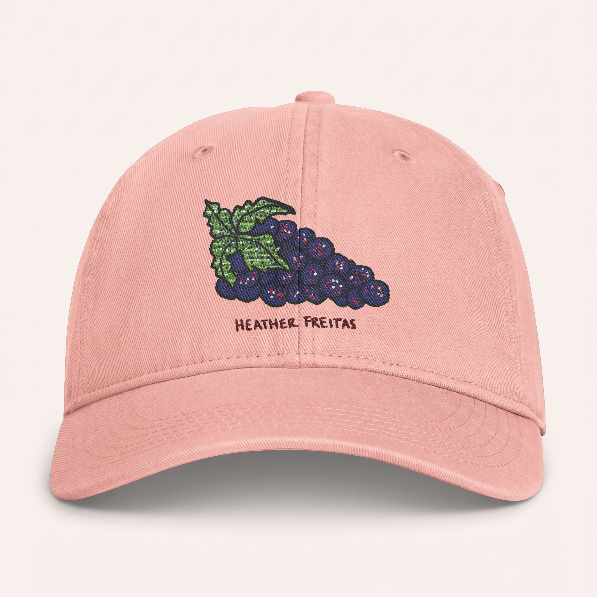 Grapes Embroidered Cap