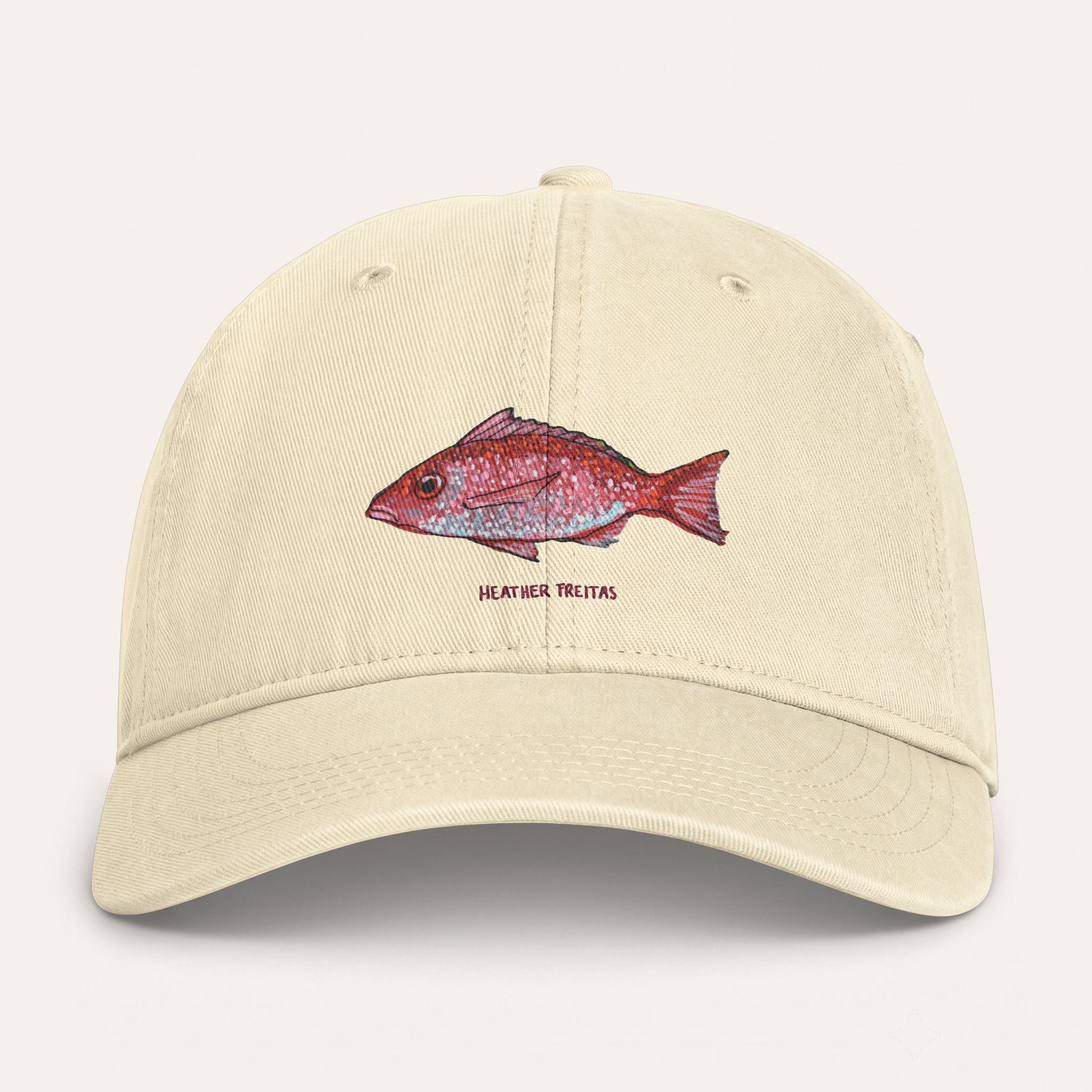 Red Snapper Washed Cotton Cap