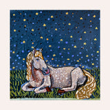 Sleeping Horse In The Stars Mini Art Print