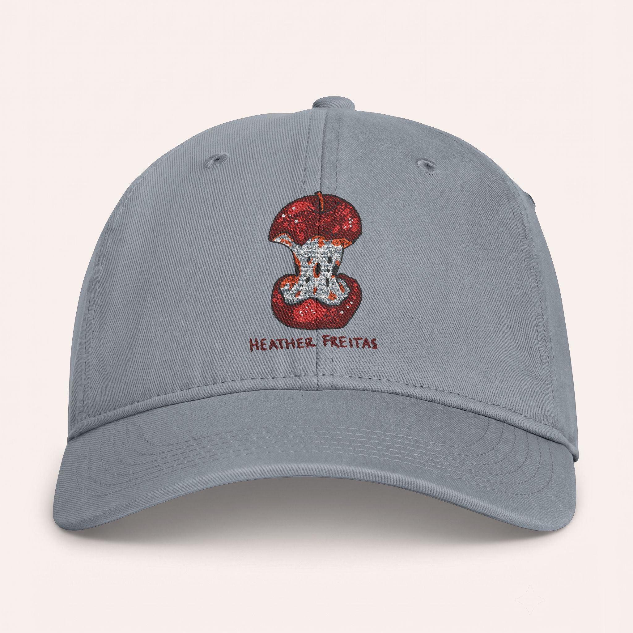 Eaten Apple Embroidered Cap