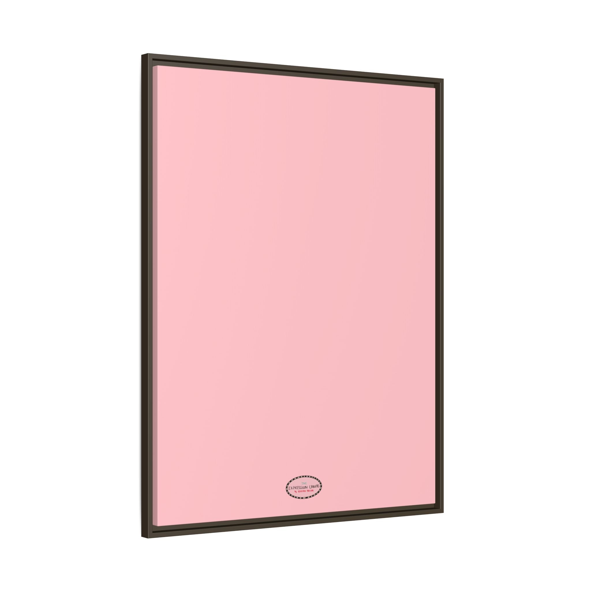 Pink Expressions Framed Canvas Print
