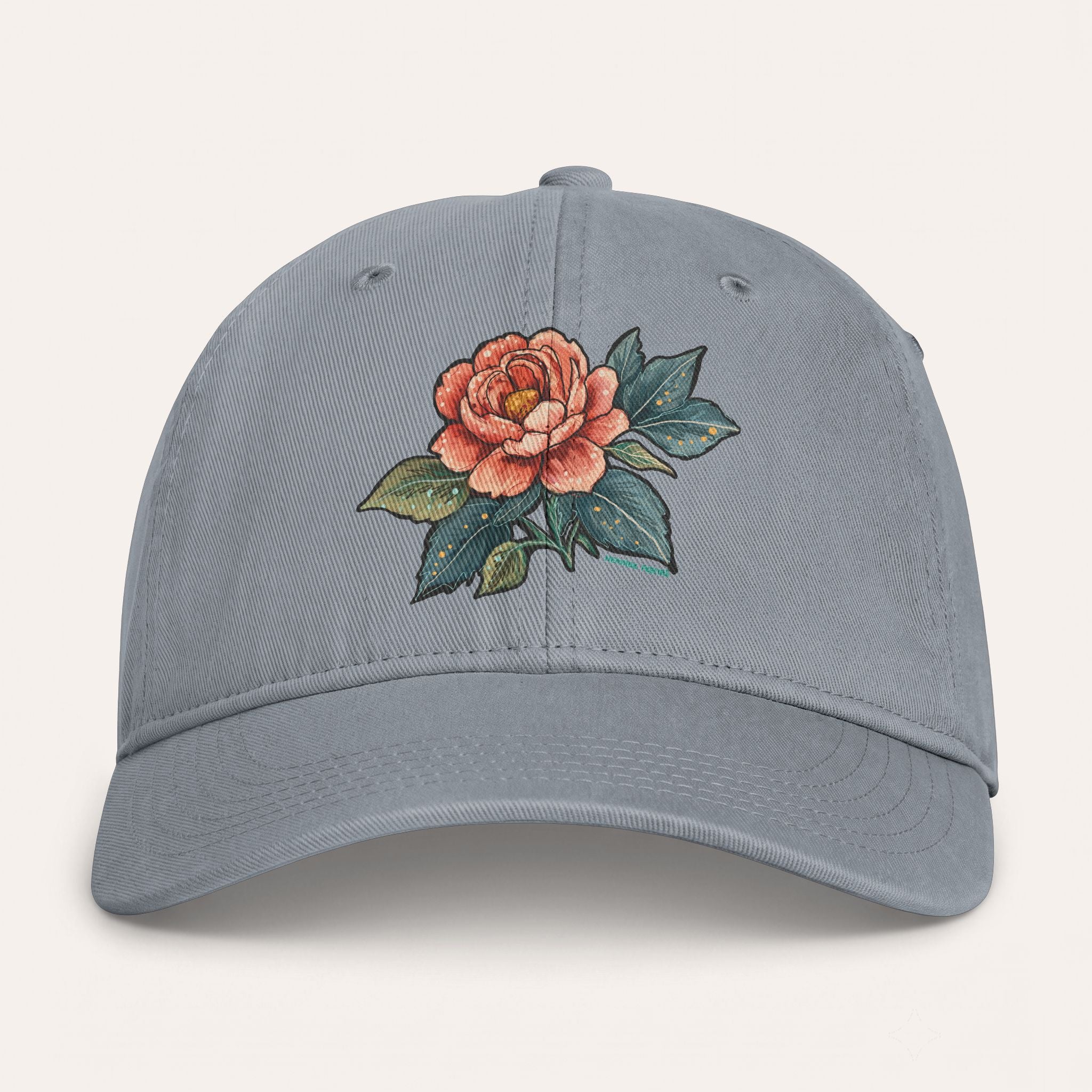 Rose Washed Cotton Cap