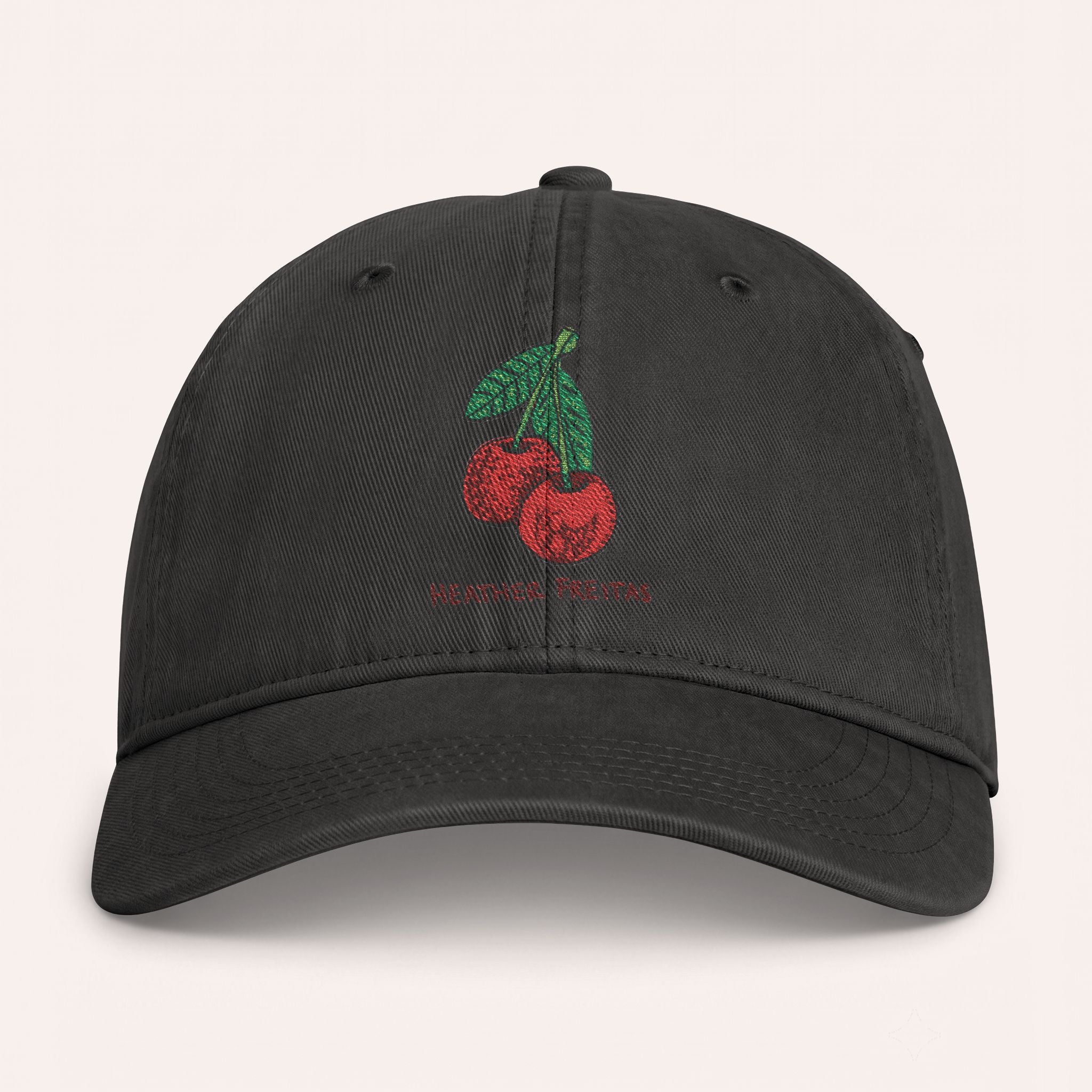 Cherries Embroidered Cap