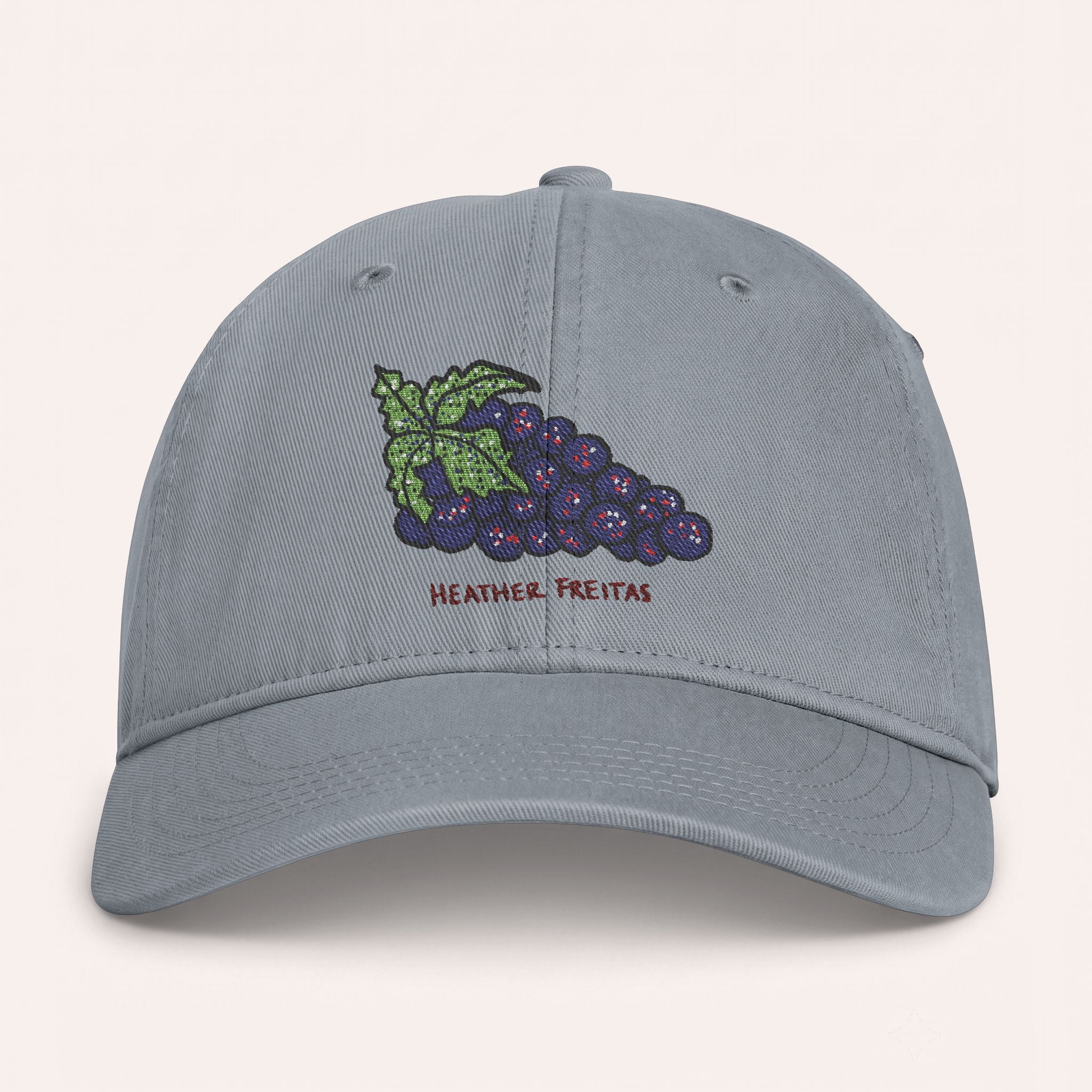 Grapes Embroidered Cap