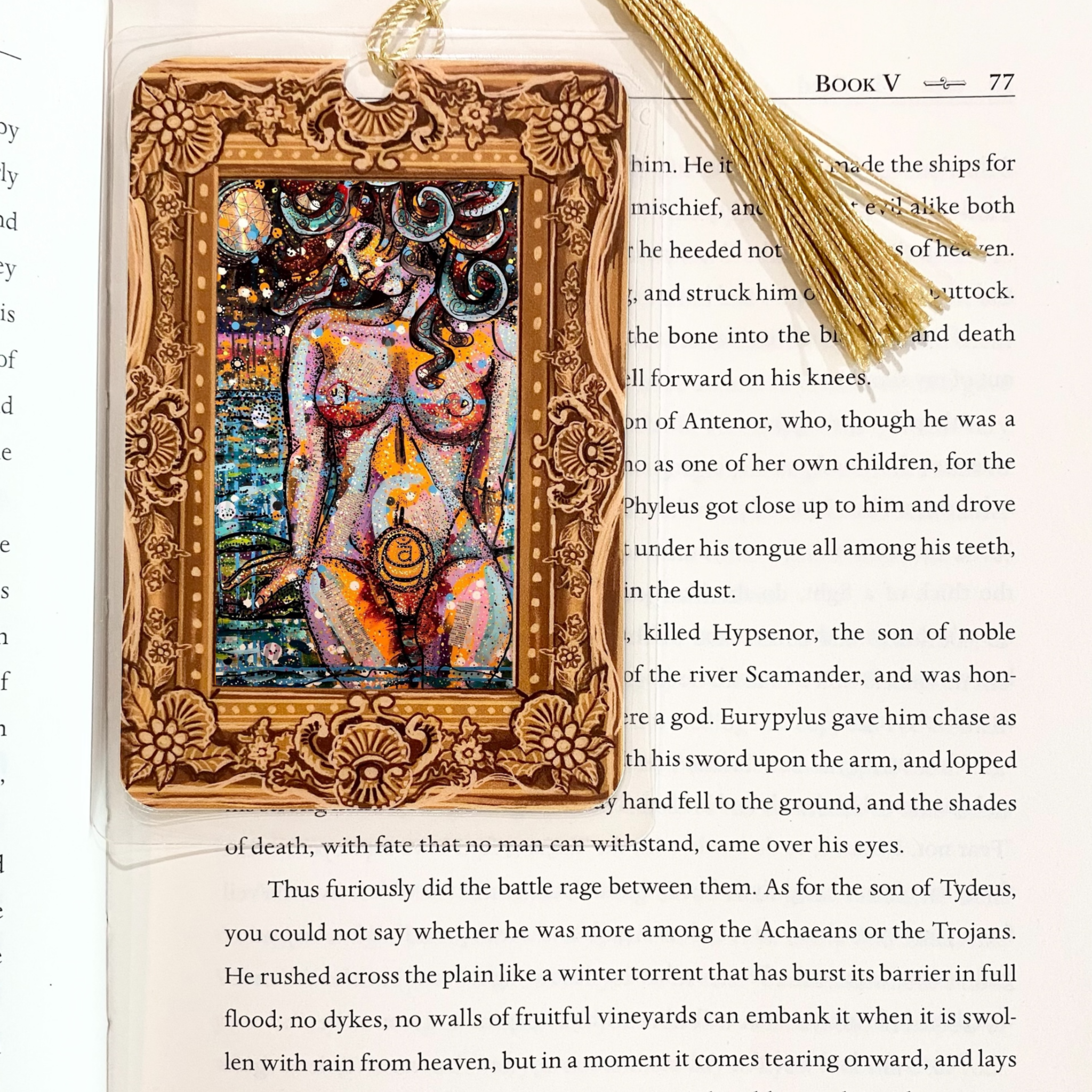 Sacral Chakra Fine Art Painting Bookmark