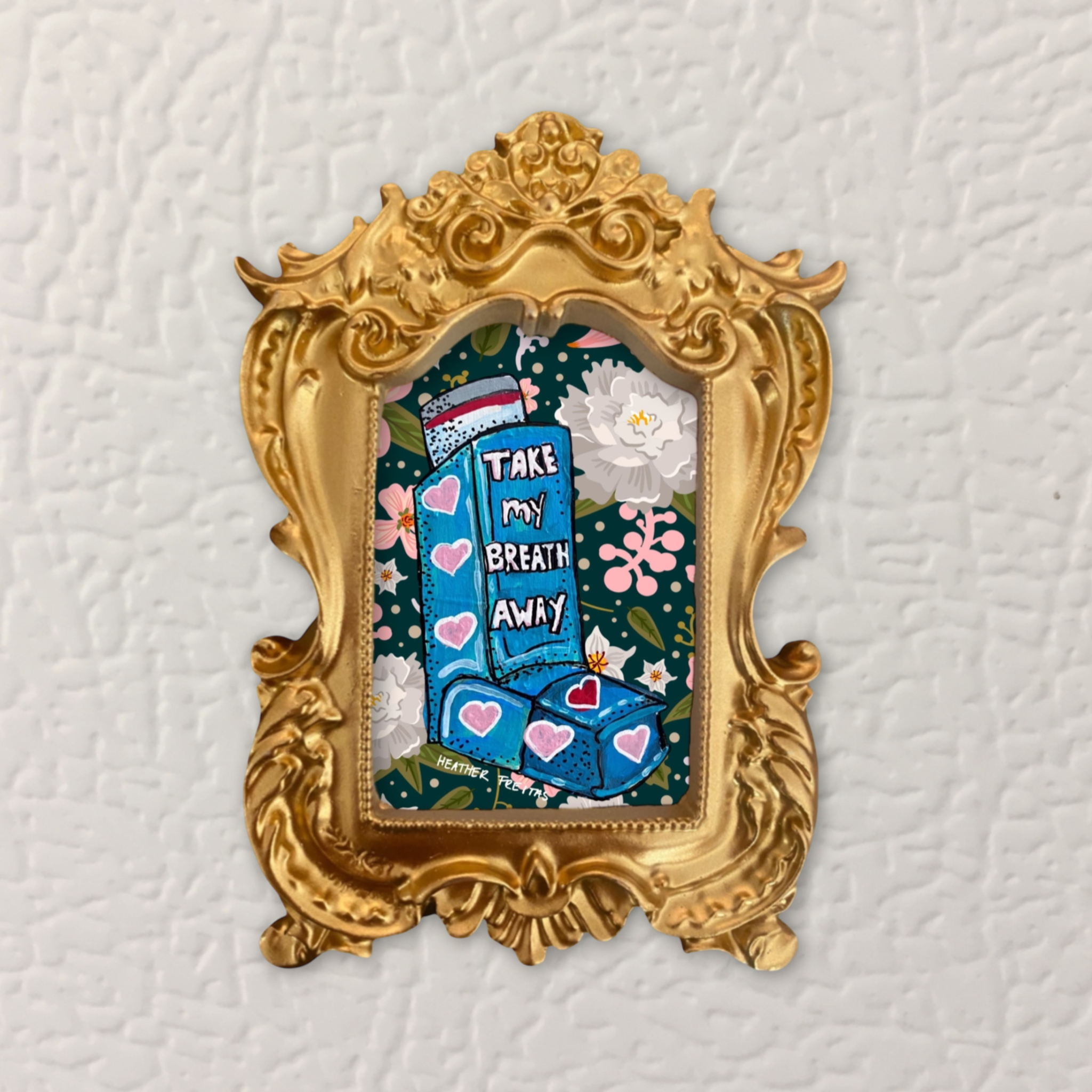 Take my Breath Away Framed Small Magnet