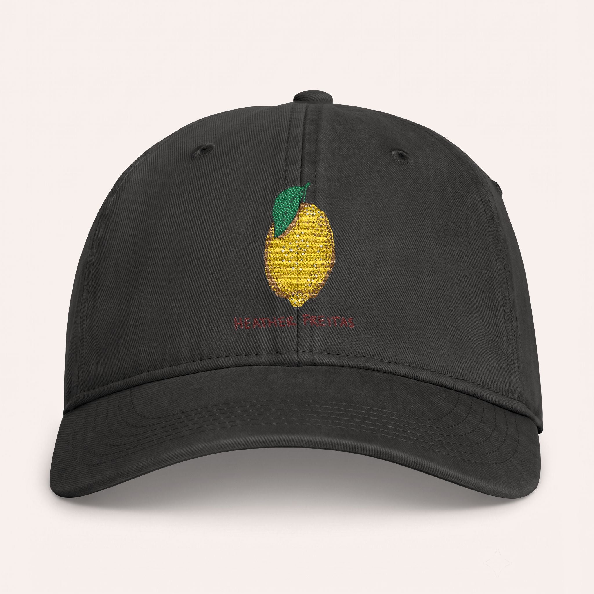 Lemon Embroidered Cap
