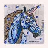 Evil Eye Unicorn Mini Art Print
