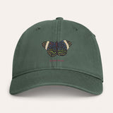 Starry Night Cracker Butterfly Washed Cotton Cap