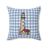 Lighthouse Velveteen Throw Pillow