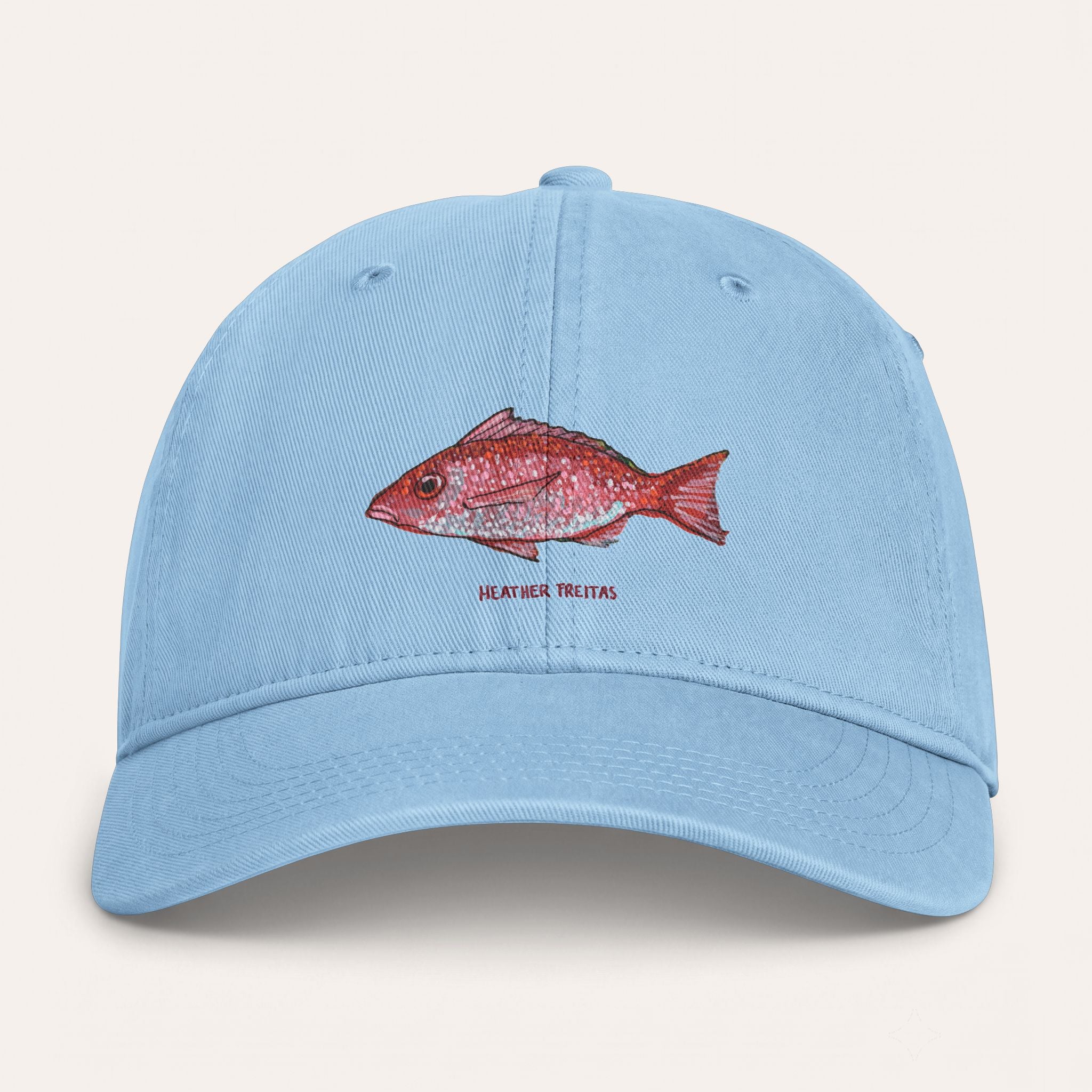 Red Snapper Washed Cotton Cap