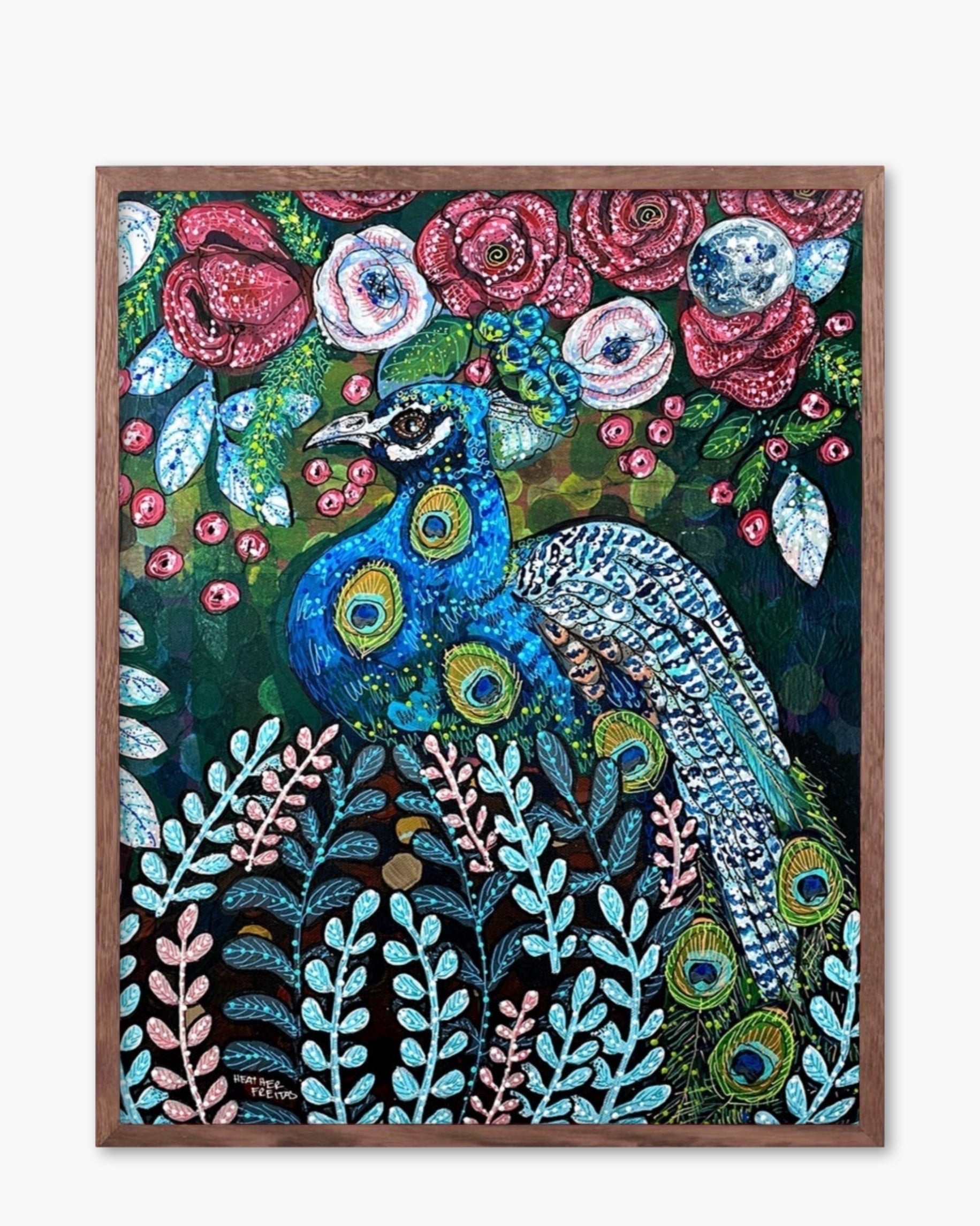 Blue Boy Peacock - Limited Edition Print