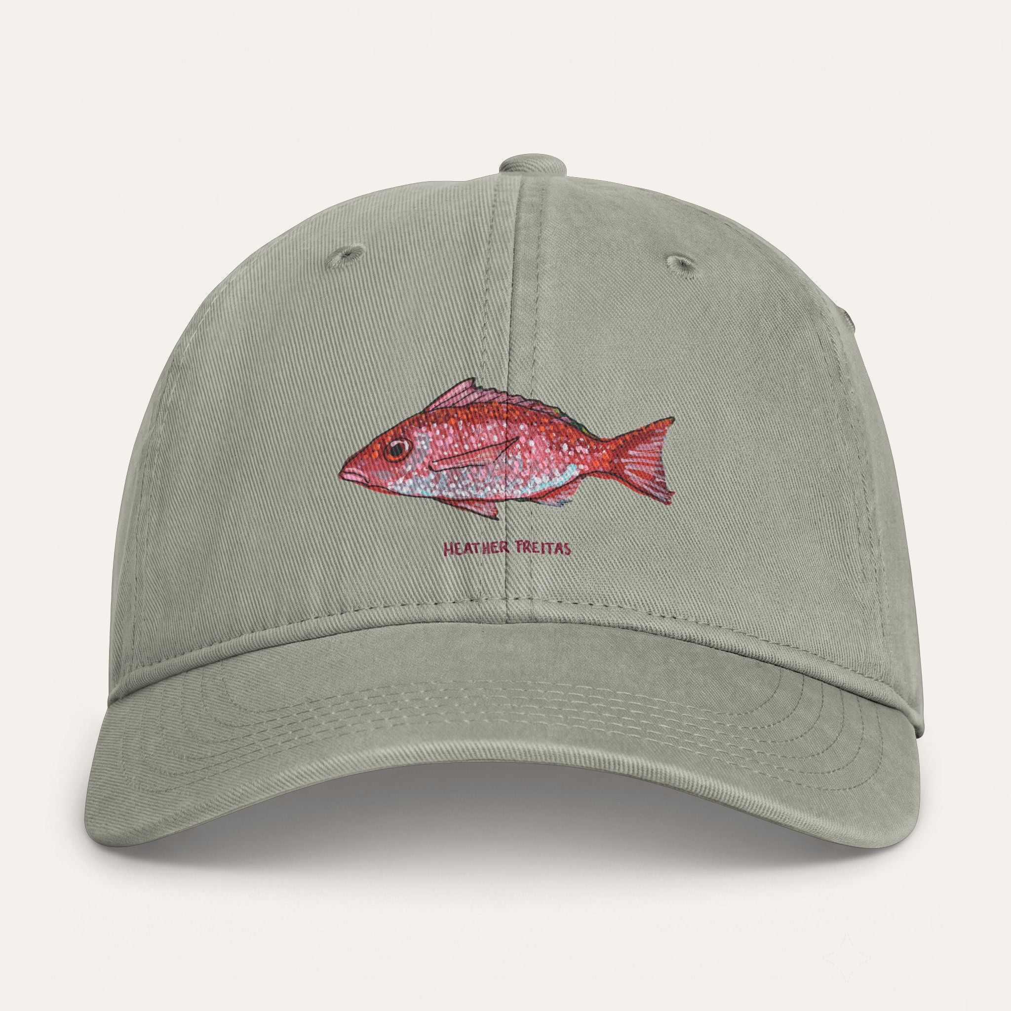 Red Snapper Washed Cotton Cap