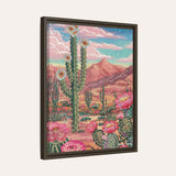 Southwest Paradise Framed Fine Art Canvas Print