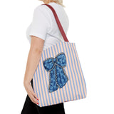 Blue Ribbon Tote Bag