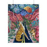 Desert Moon Art Print