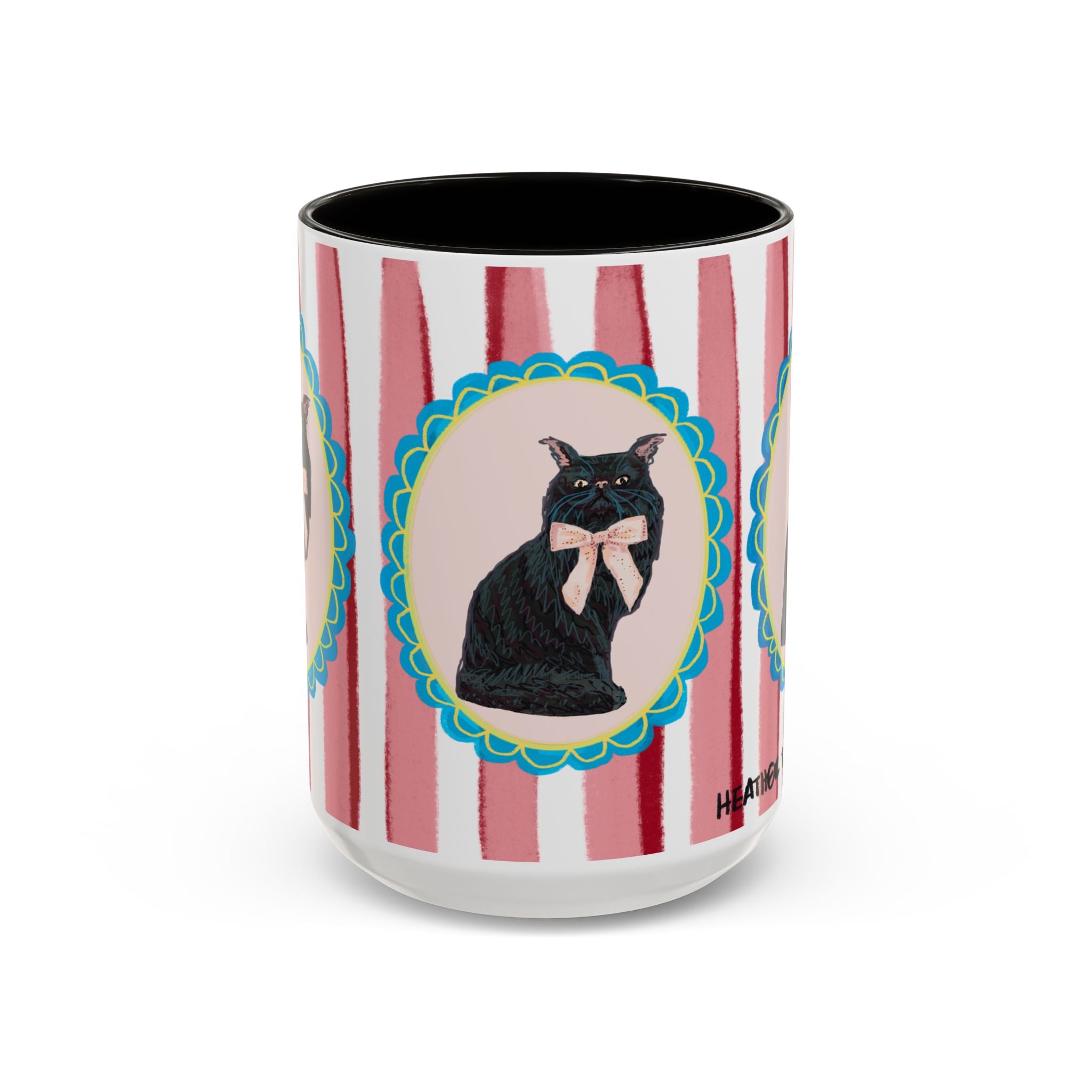 Black Persian Cat Coffee Mug 15oz